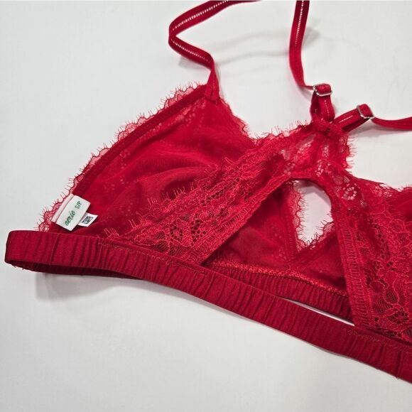 aerie red lace bra - Picture 9 of 12